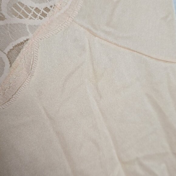 Vintage Montgomery Ward Blush Pink Lace Slip Dress Size 34 - Picture 4 of 9